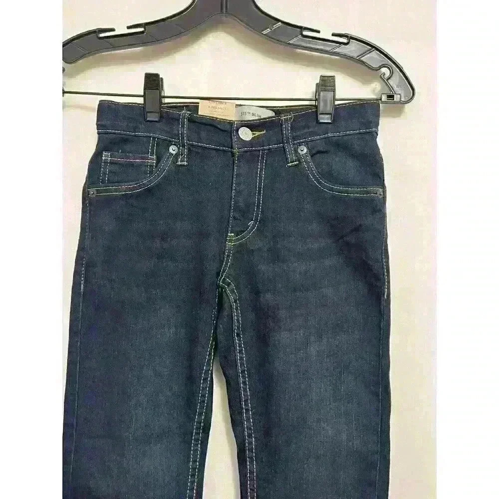 LEVI’S 511 Jeans - Boys Size 8 Slim Jeans Denim NWT (24X22) A0015 - Picture 5 of 11